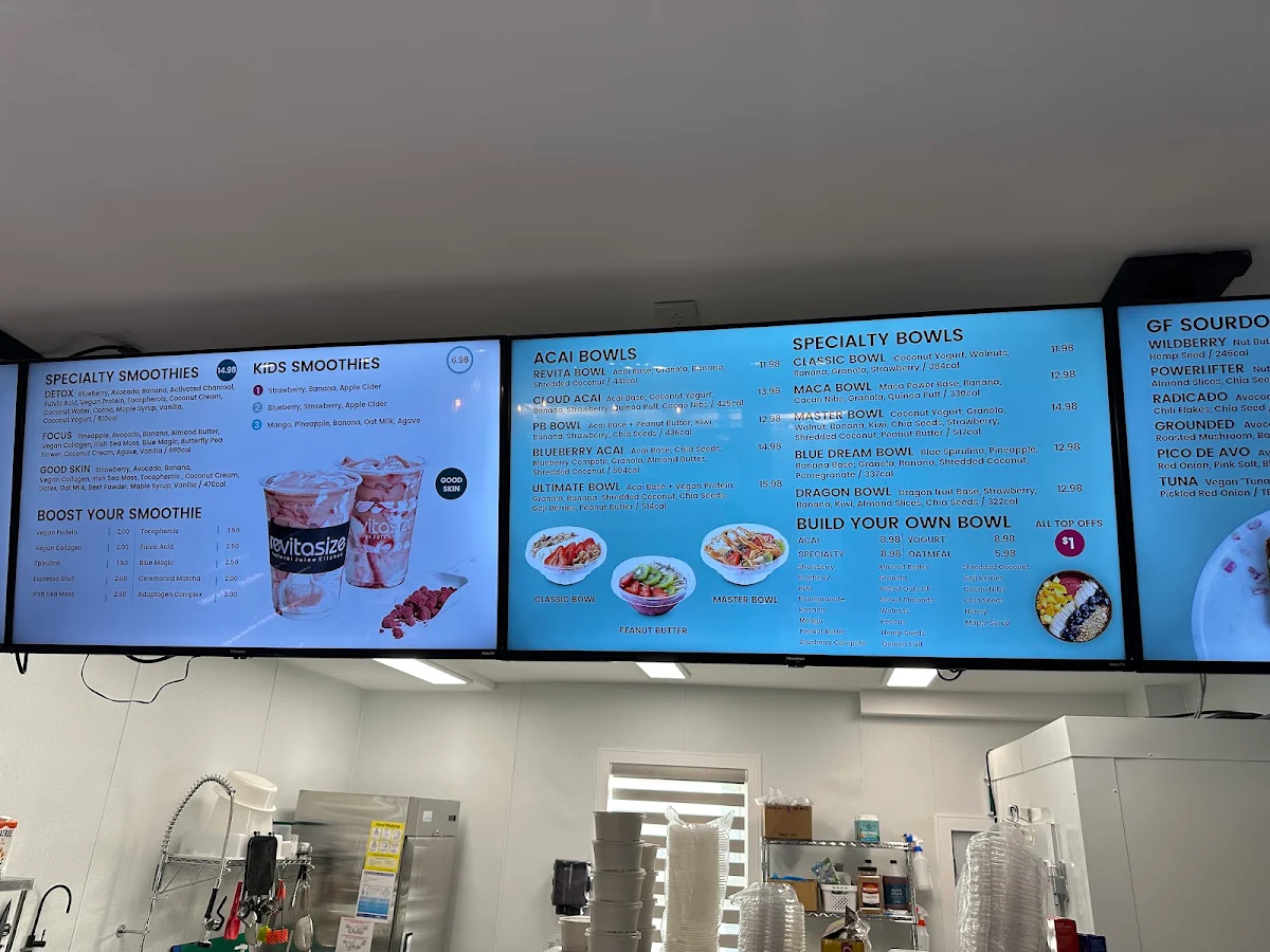 Menu, Revitasize East York