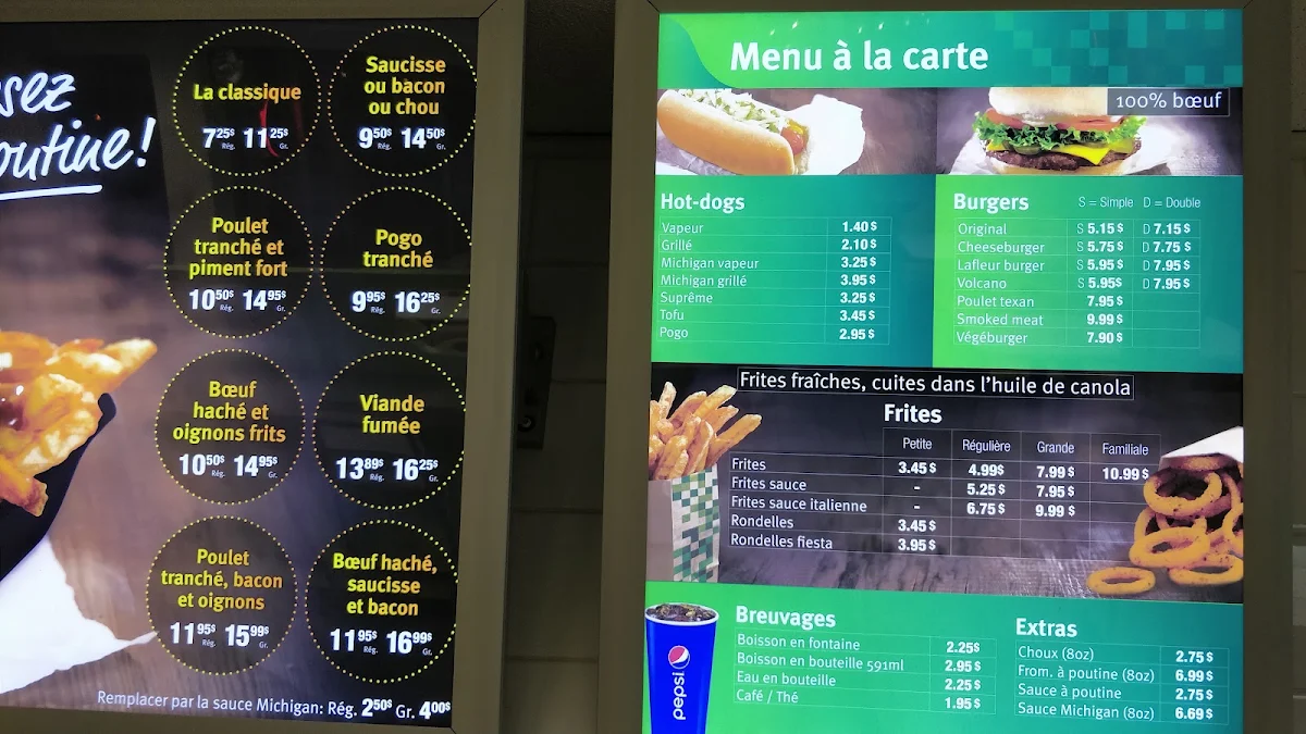 Menu, Restaurant Lafleur