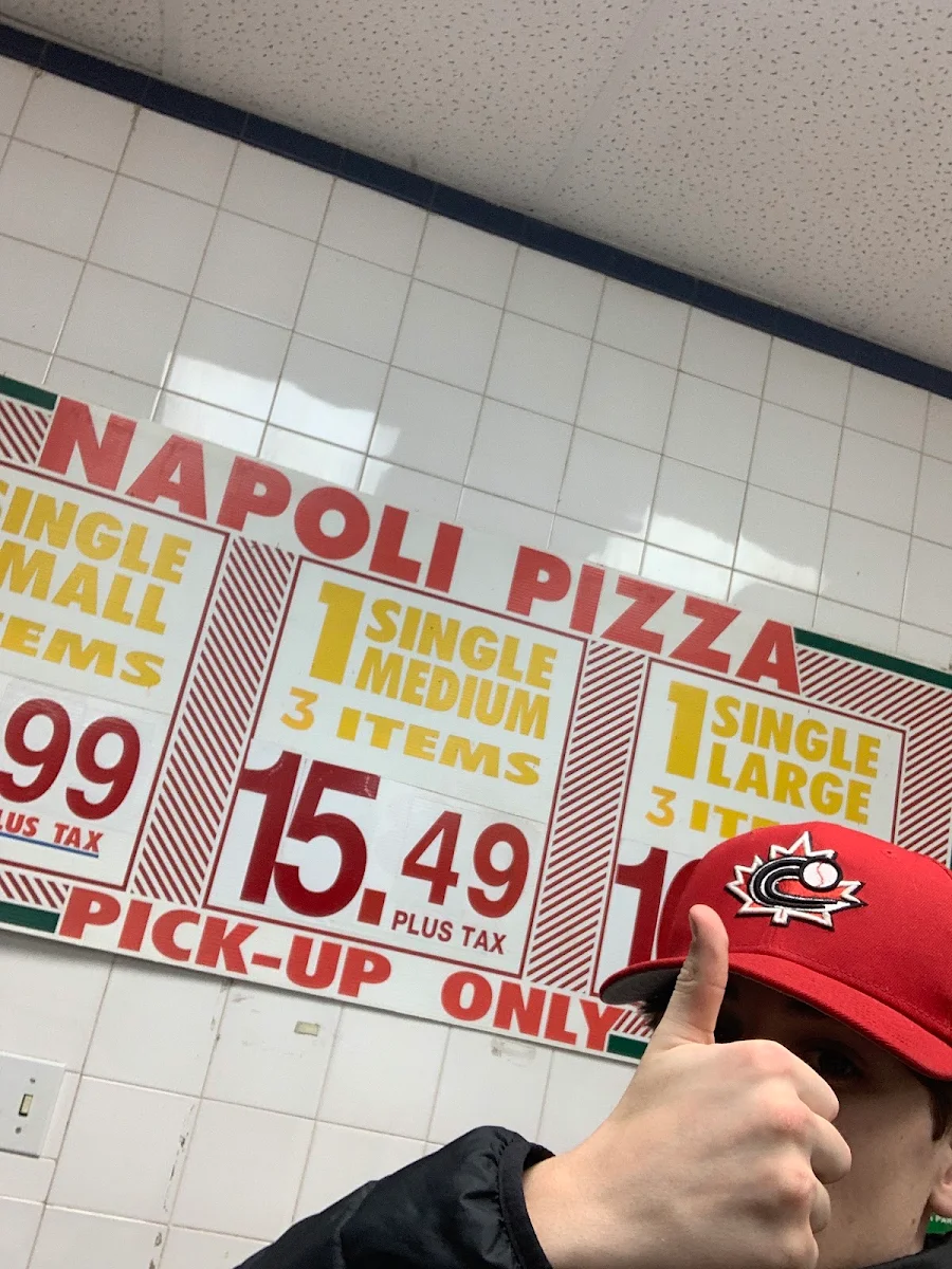 Menu, Napoli Pizza