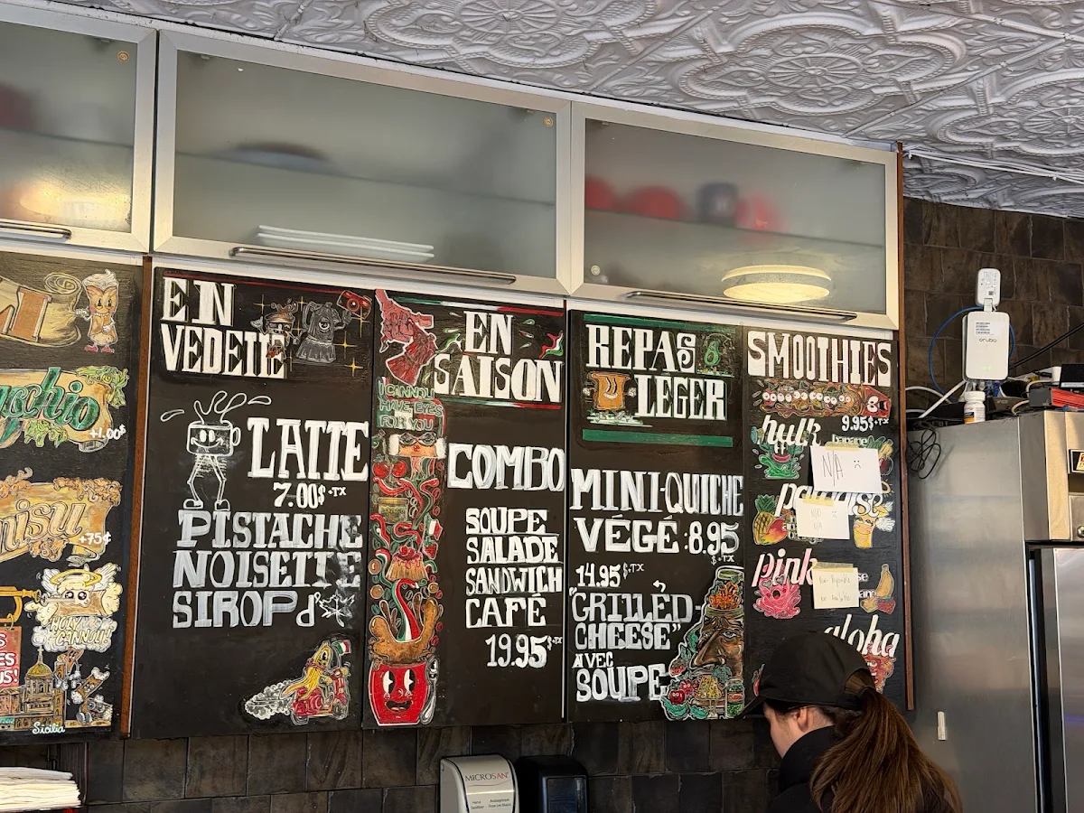 Menu, Caffé Grazie-Mille Fairmount