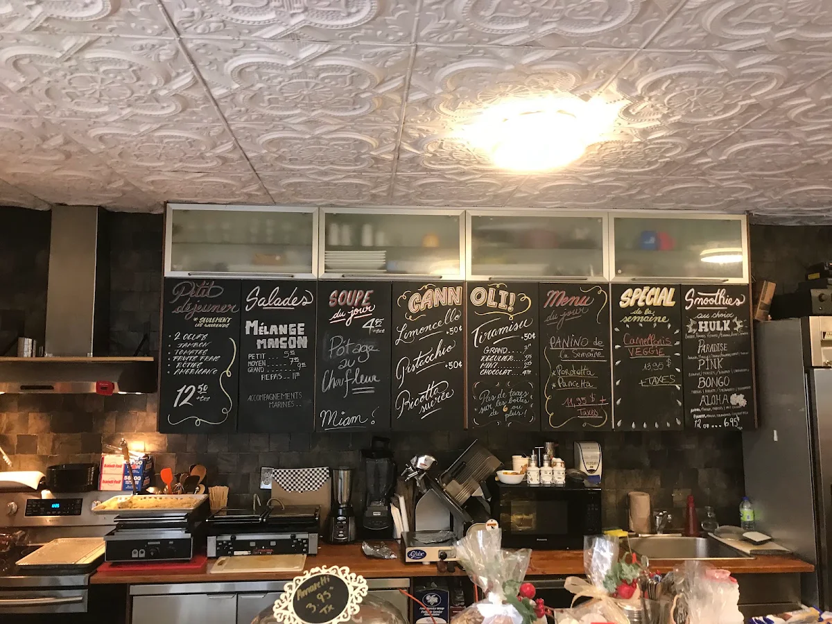 Menu, Caffé Grazie-Mille Fairmount