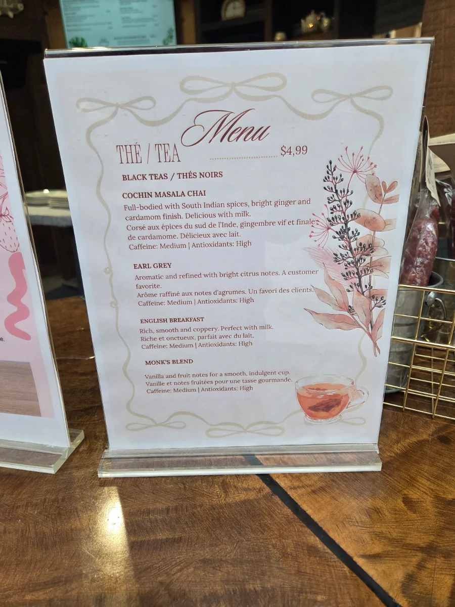Menu, John's Cafe