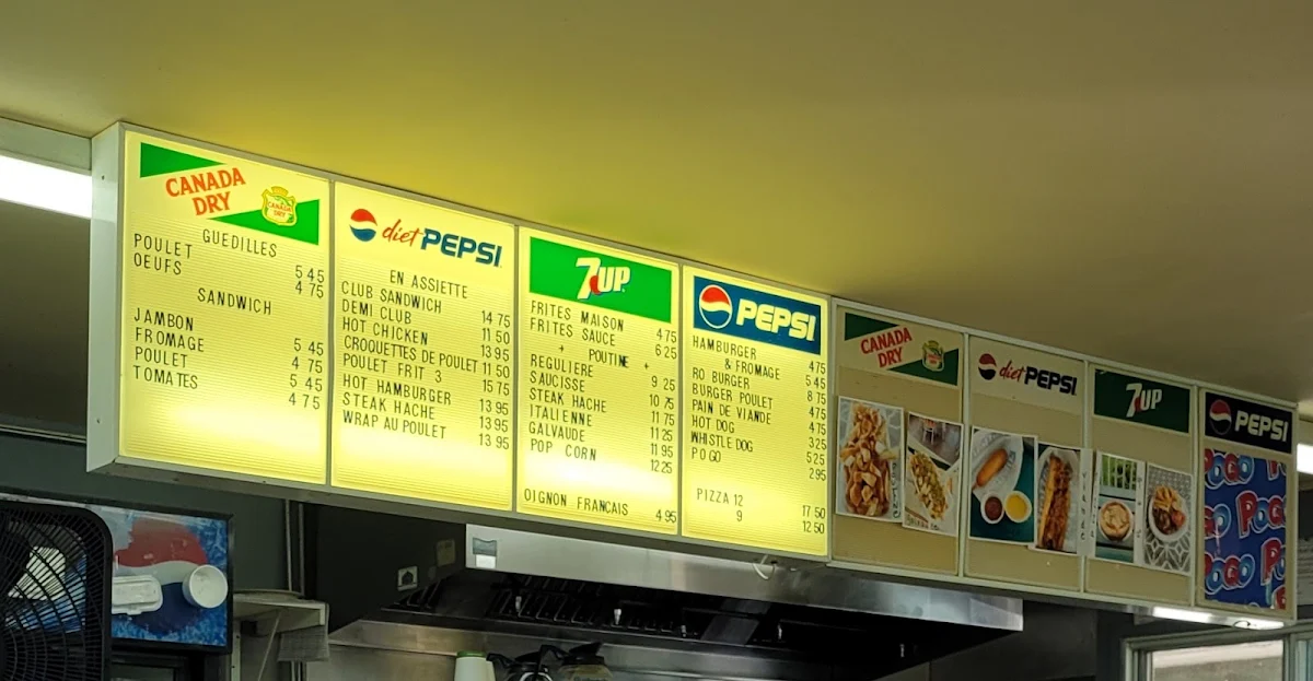 Menu, Casse-croûte Marché Pouliot