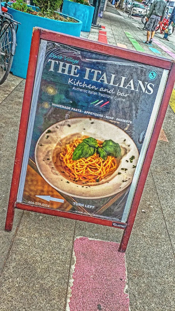 Menu, The Italians