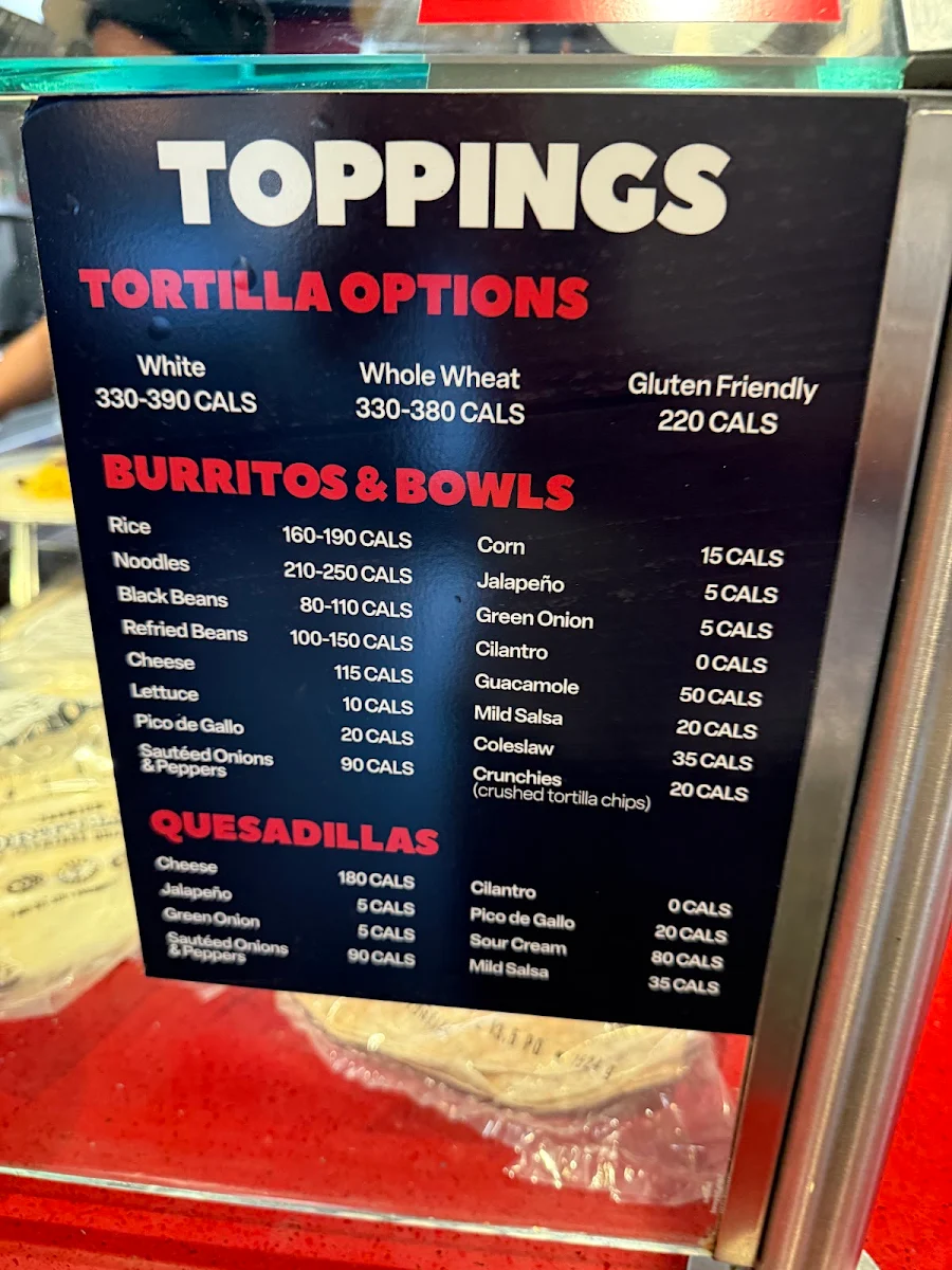 Menu, Fat Bastard Burrito