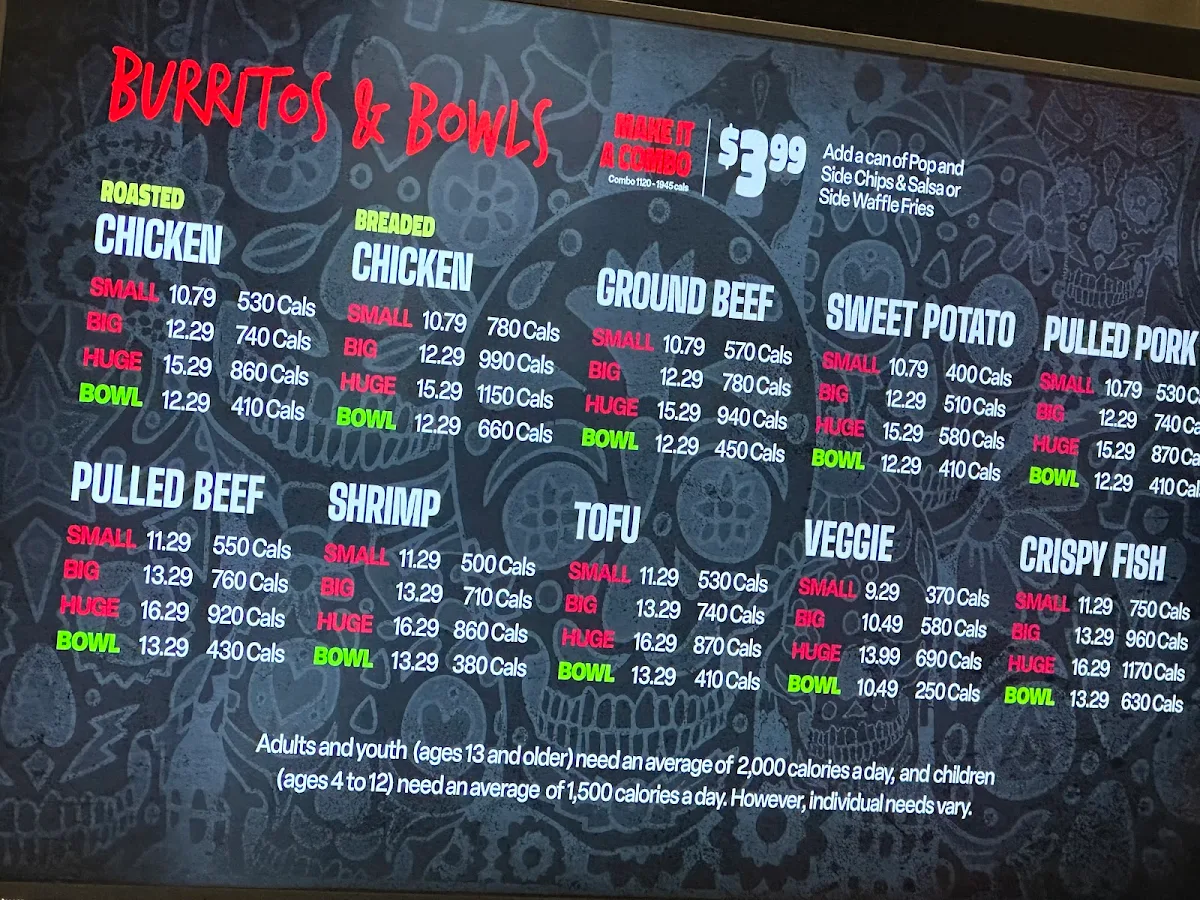 Menu, Fat Bastard Burrito