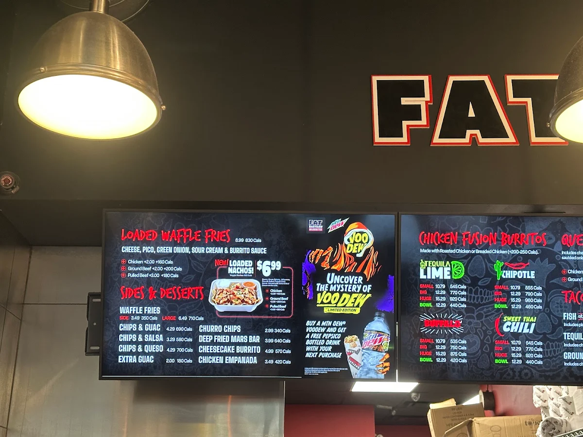 Menu, Fat Bastard Burrito