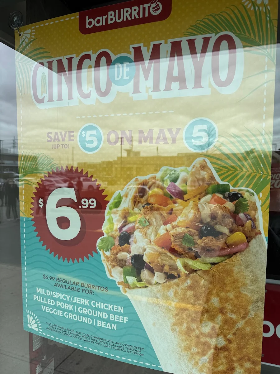 Menu, barBURRITO