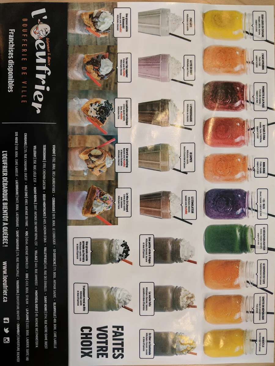 Menu, L’Œufrier