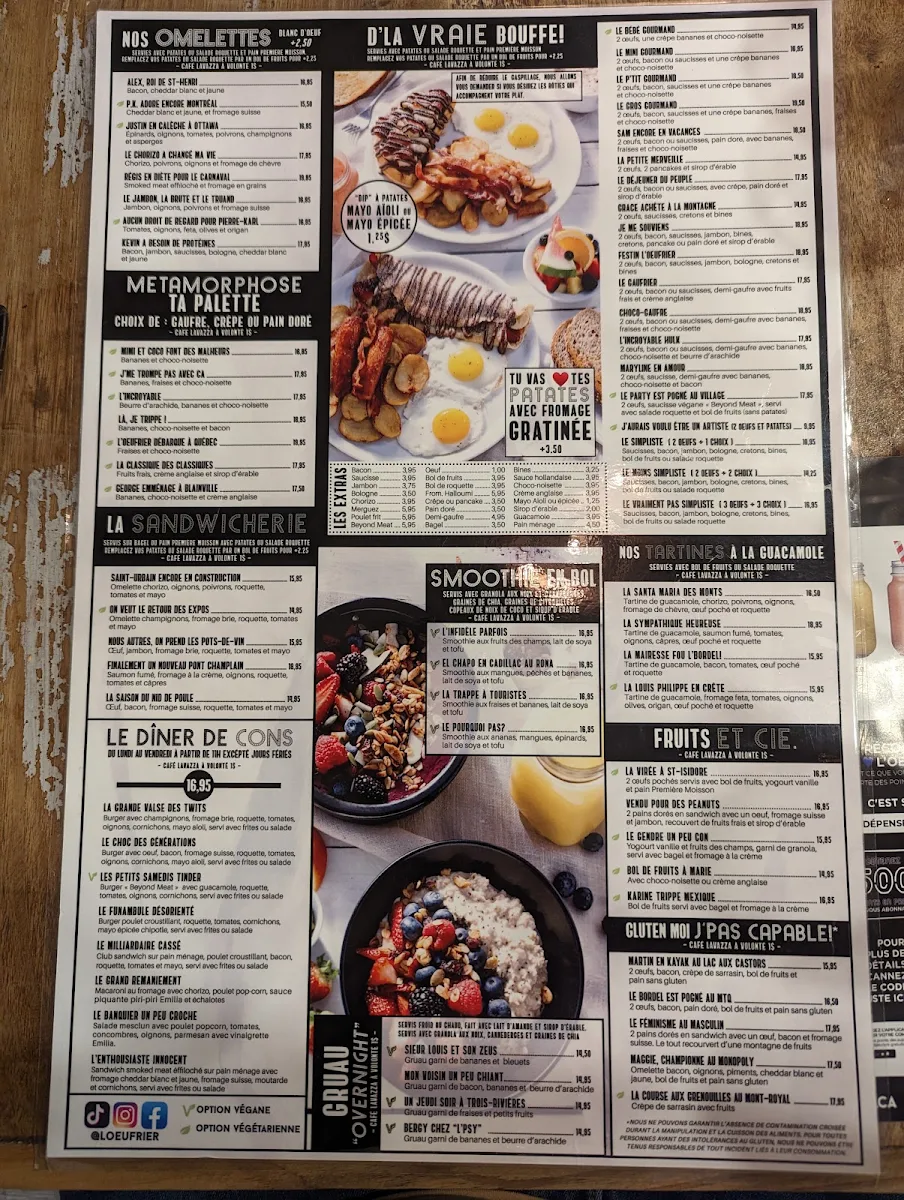 Menu, L’Œufrier