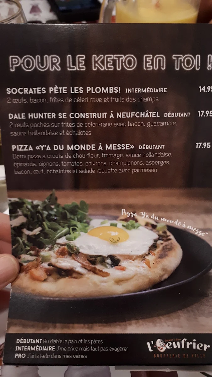 Menu, L’Œufrier