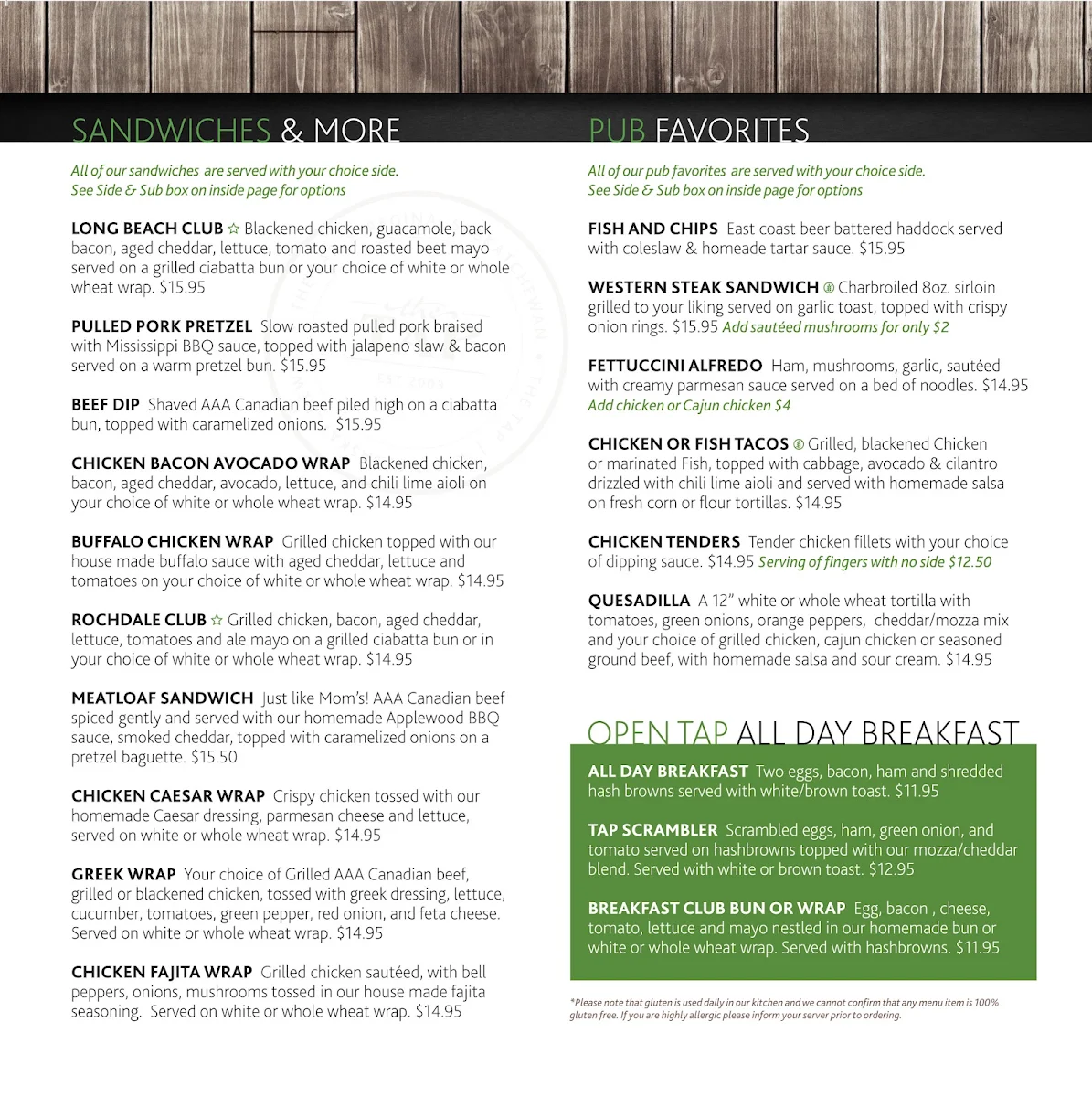 Menu photo 1