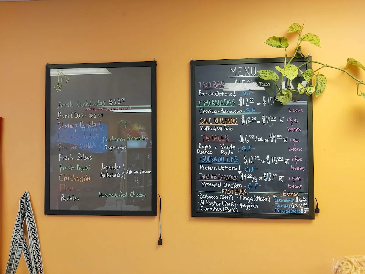 Menu, La Tortilla Mexicana Deli & Grocery