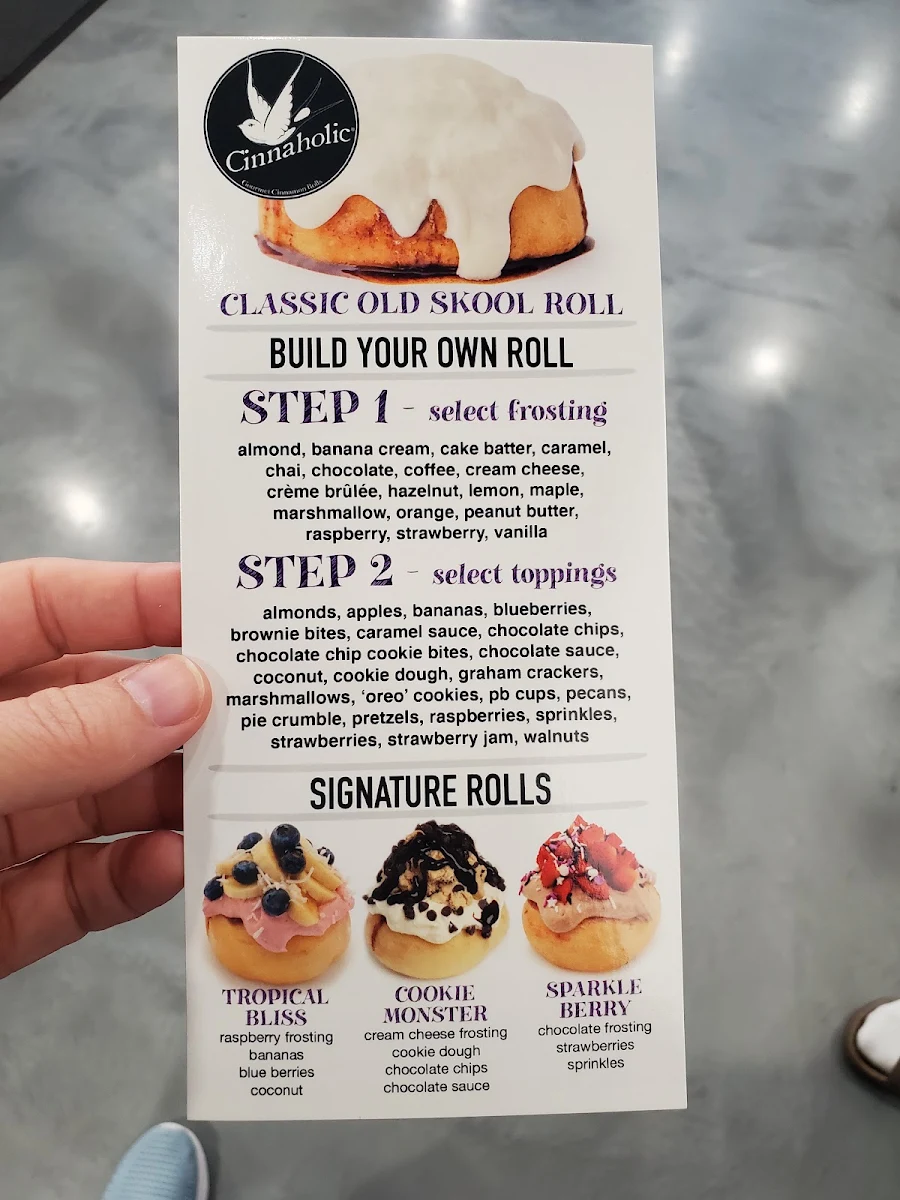 Menu, Cinnaholic
