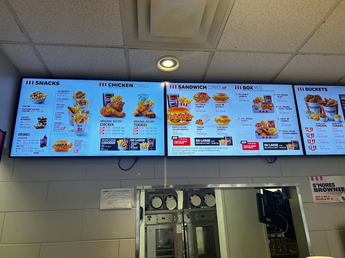 Menu, KFC