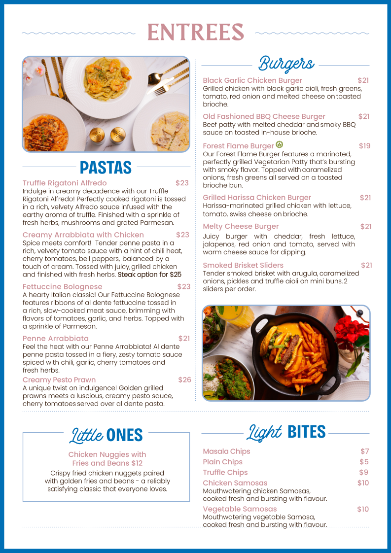 Menu, Mieluna