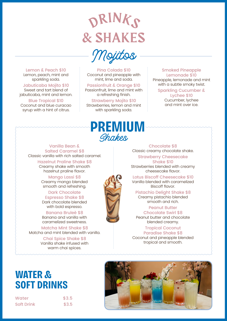 Menu, Mieluna