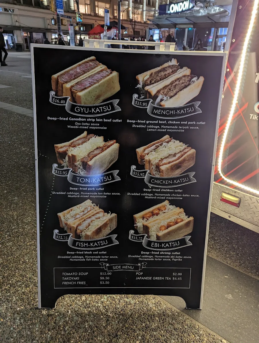 Menu, TOKYO KATSU SAND