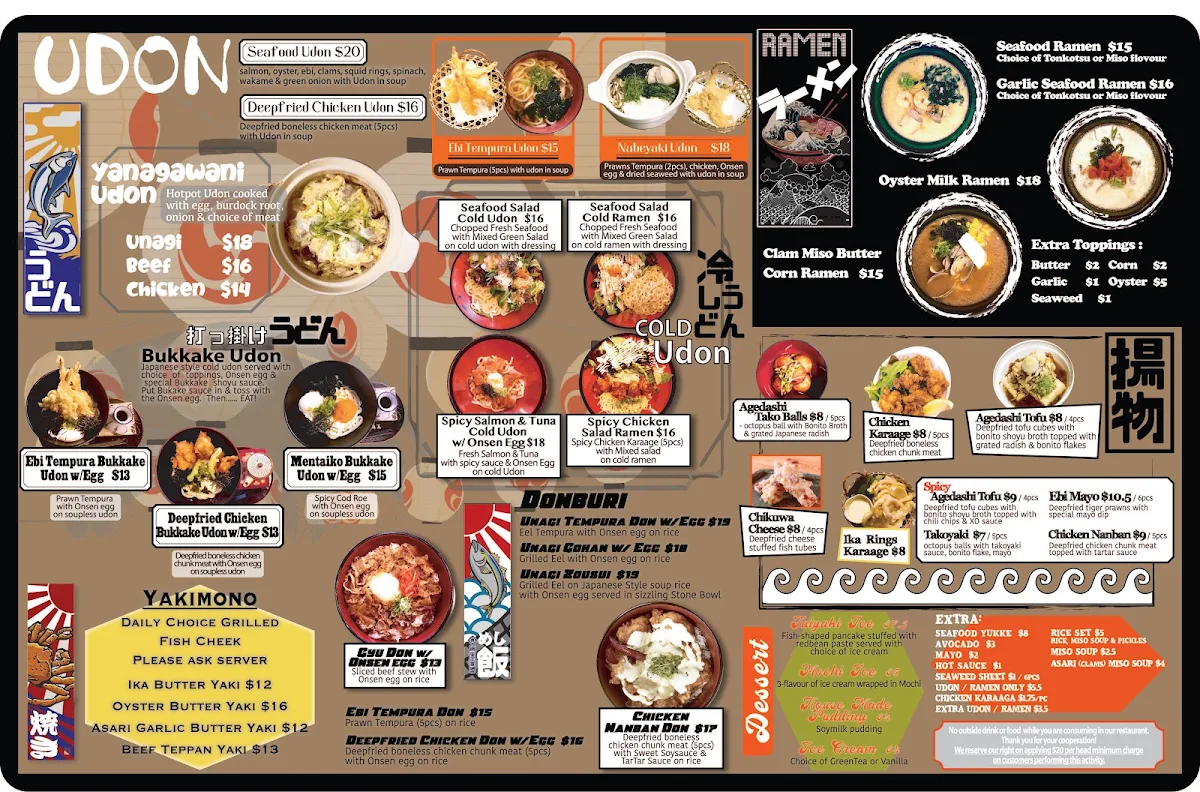 Menu, Gyo-O