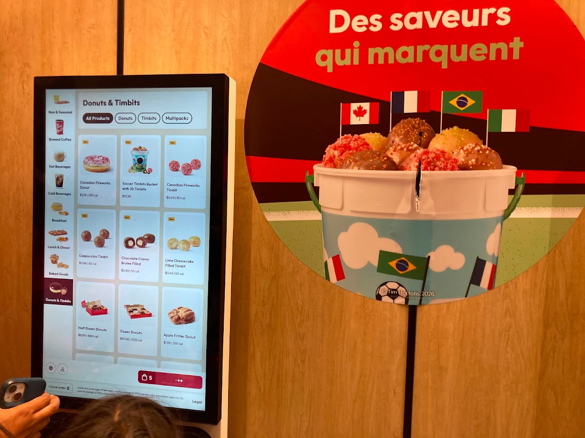 Menu, Tim Hortons