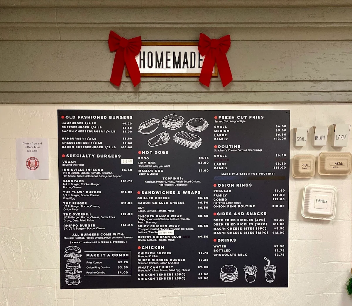 Menu, LAW & ORDERS KANATA SOUTH