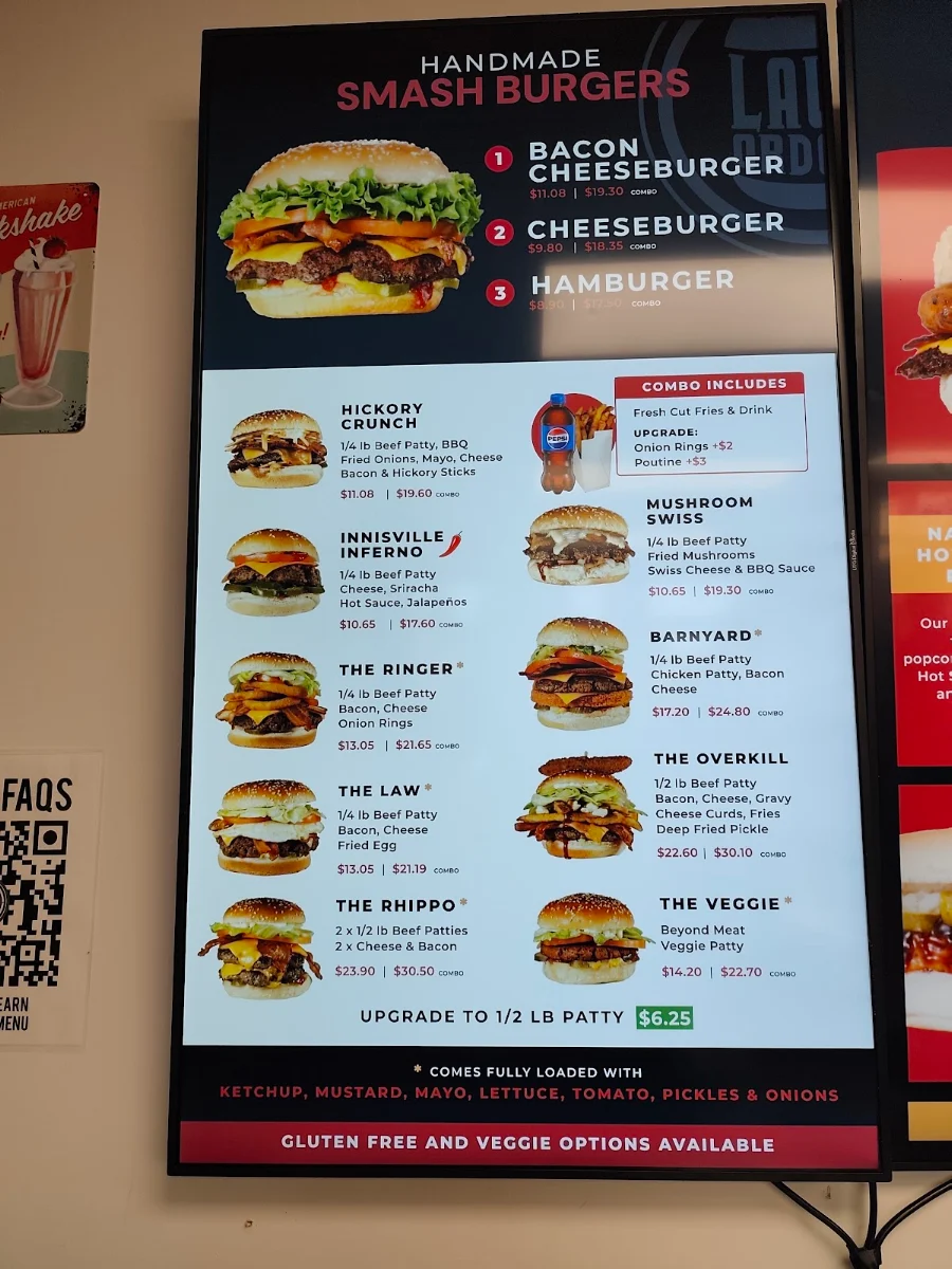 Menu, LAW & ORDERS KANATA SOUTH