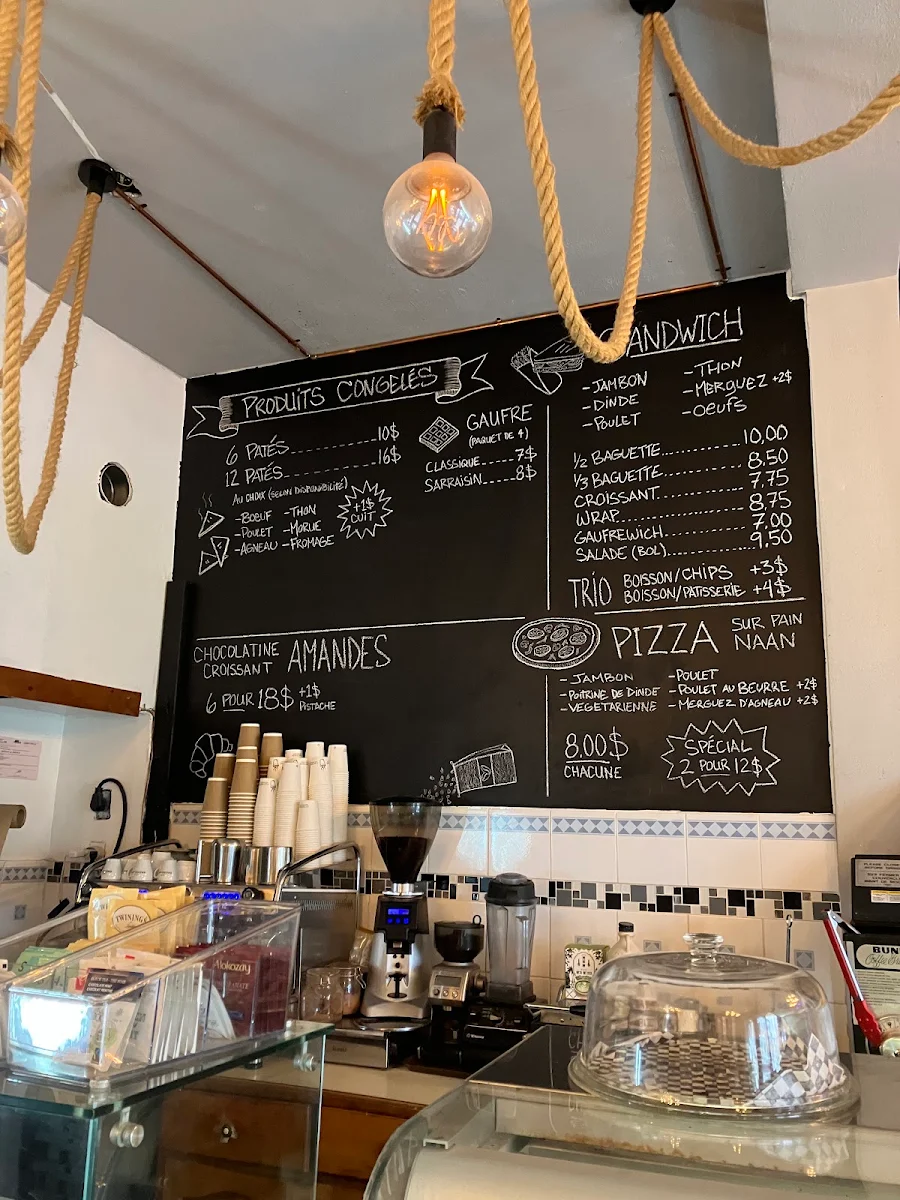 Menu, Boulangerie Gate toi