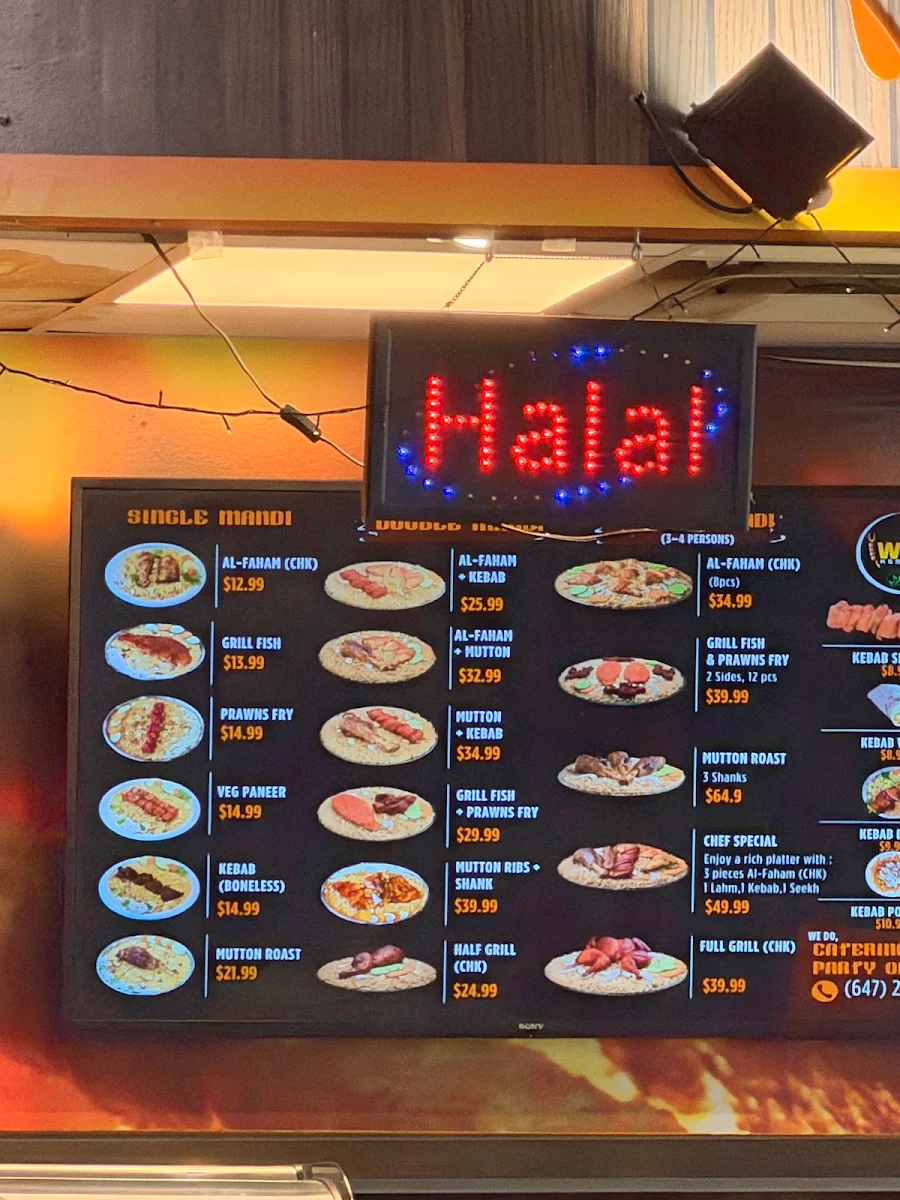 Menu, WOW Kebabish! - Best Mandi and Kebab in North York