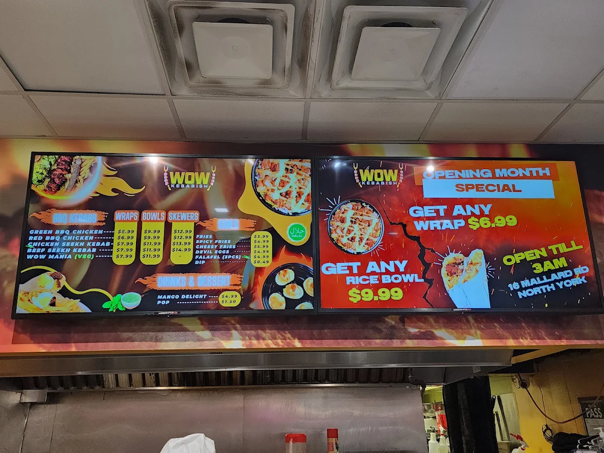 Menu, WOW Kebabish! - Best Mandi and Kebab in North York