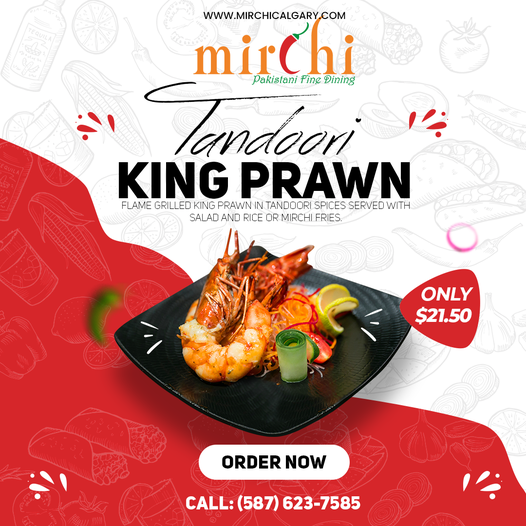 Menu, Mirchi Restaurant Southwest Calgary