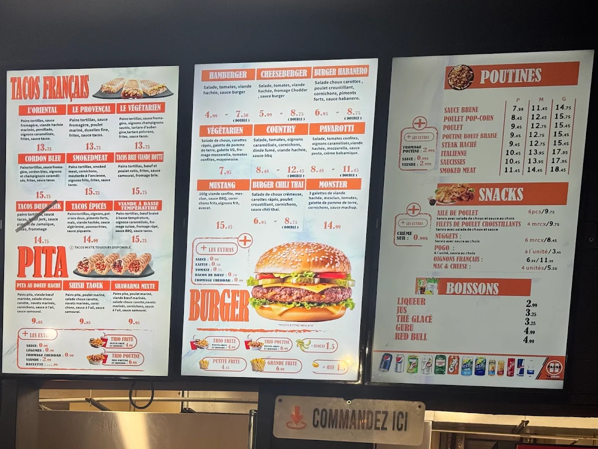 Menu, Pause V St-Jean