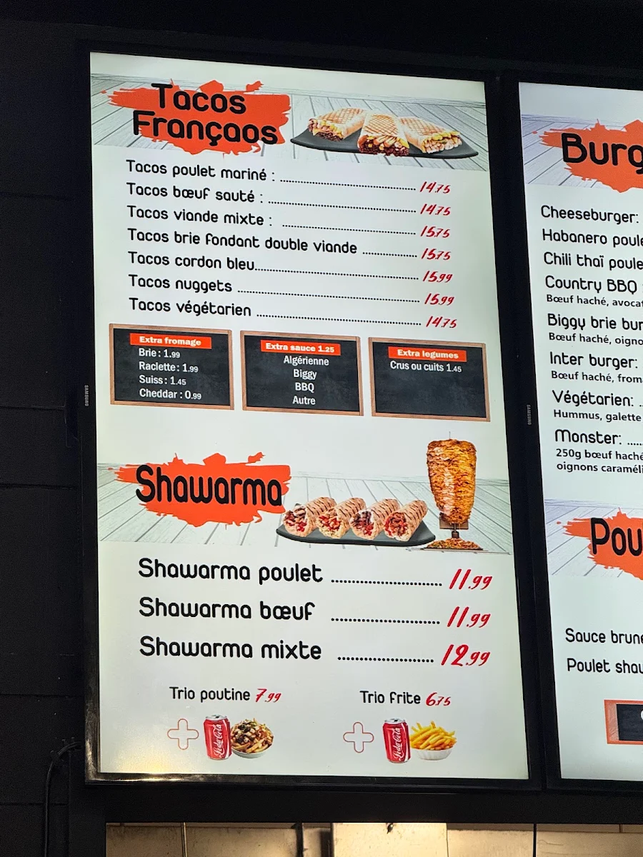 Menu, Pause V St-Jean