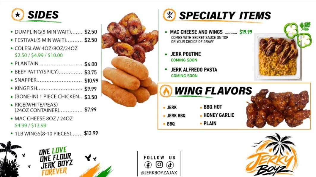 Menu, Jerky Boyz