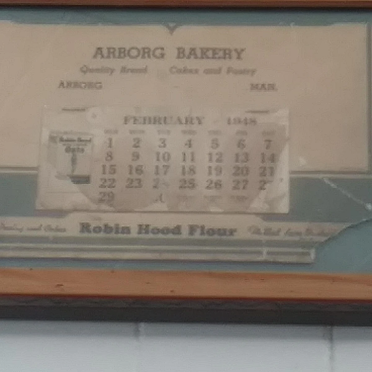 Menu, Arborg Bakery