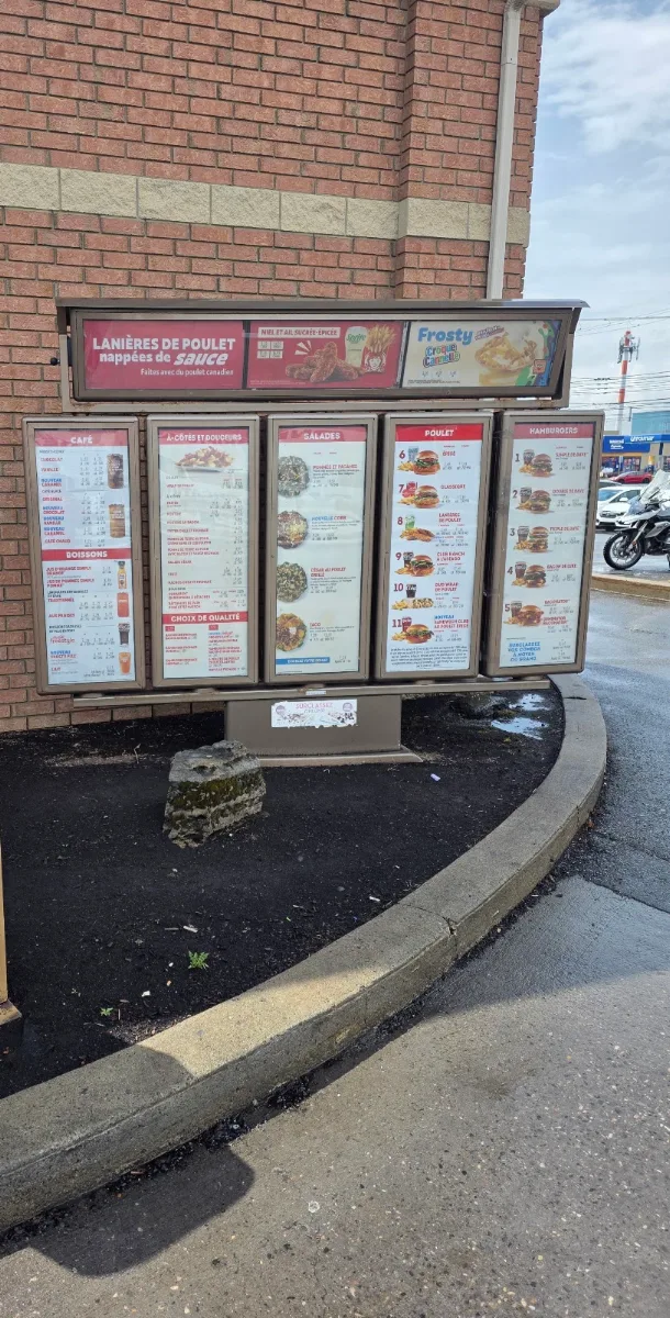 Menu, Wendy's