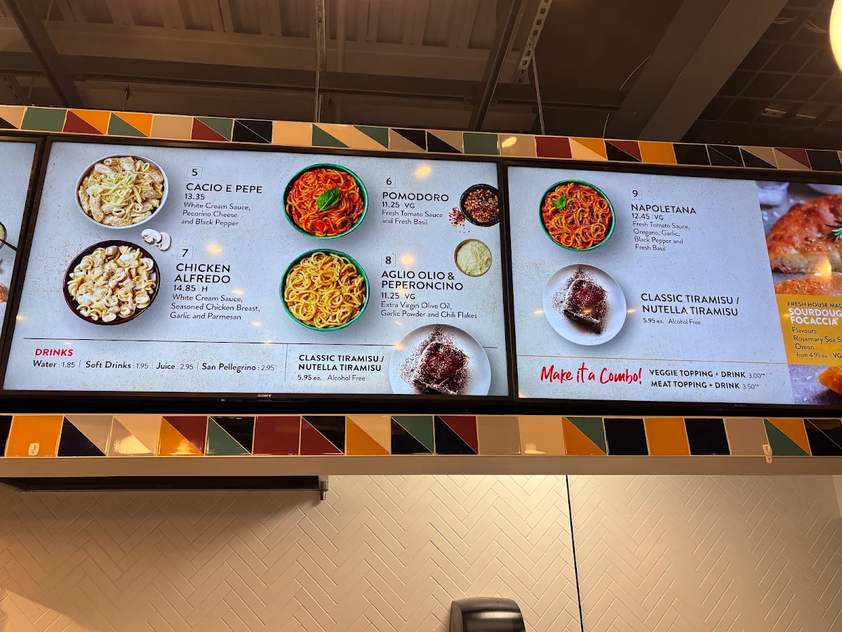 Menu, Dal Moro’s Upper Canada Mall | Fresh Pasta To Go