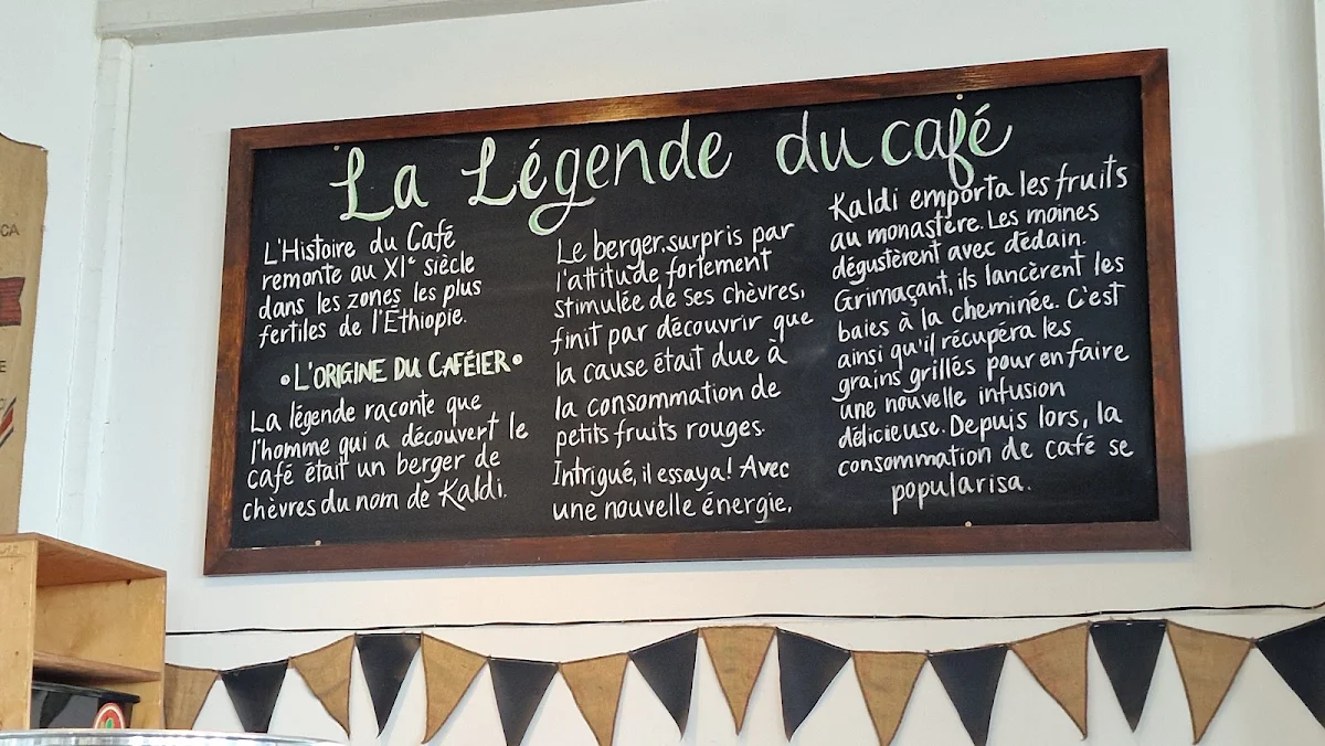 Menu, Le Caféier | atelier torréfaction