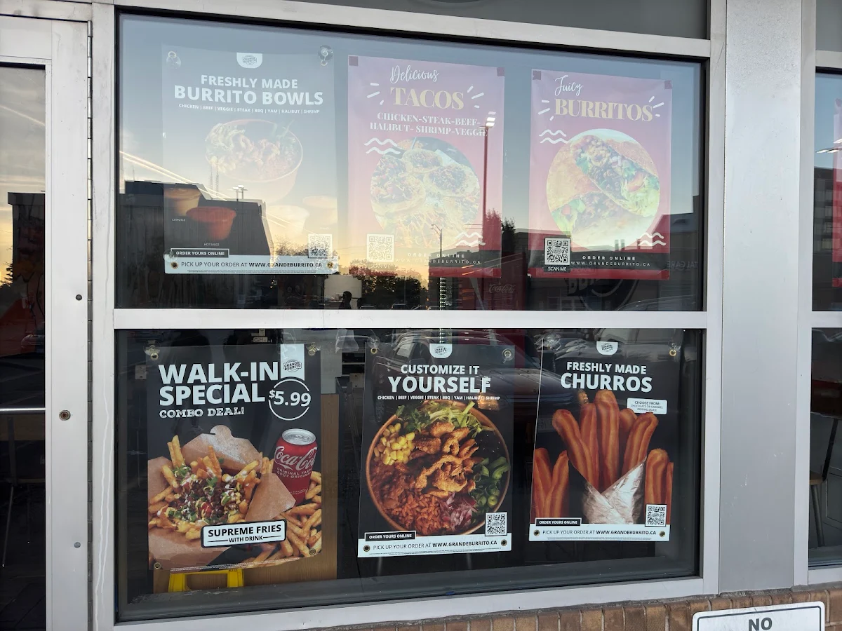 Menu, Grande Burrito
