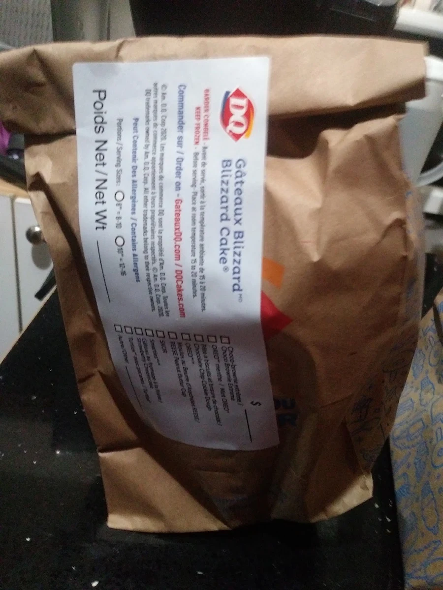 Menu, Dairy Queen (Treat)
