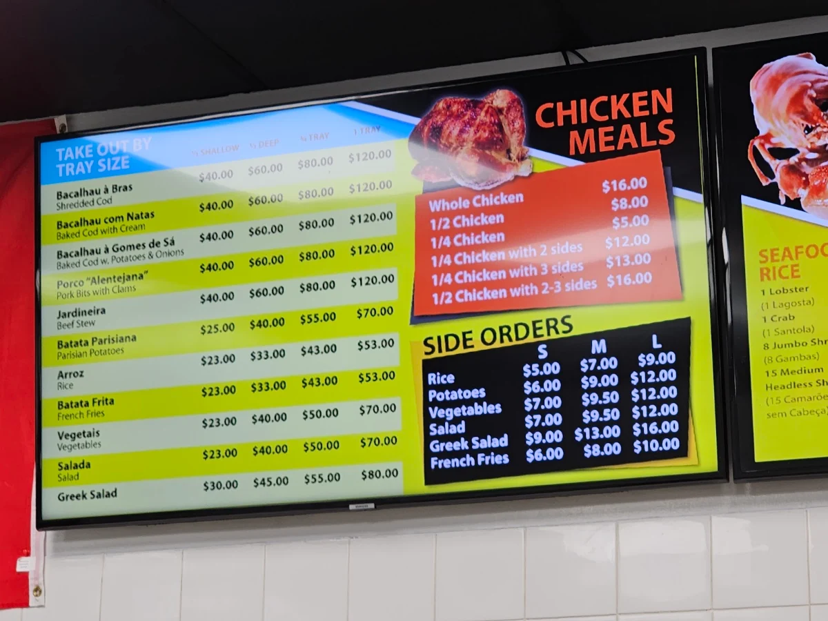 Menu, Farol Churrasqueira
