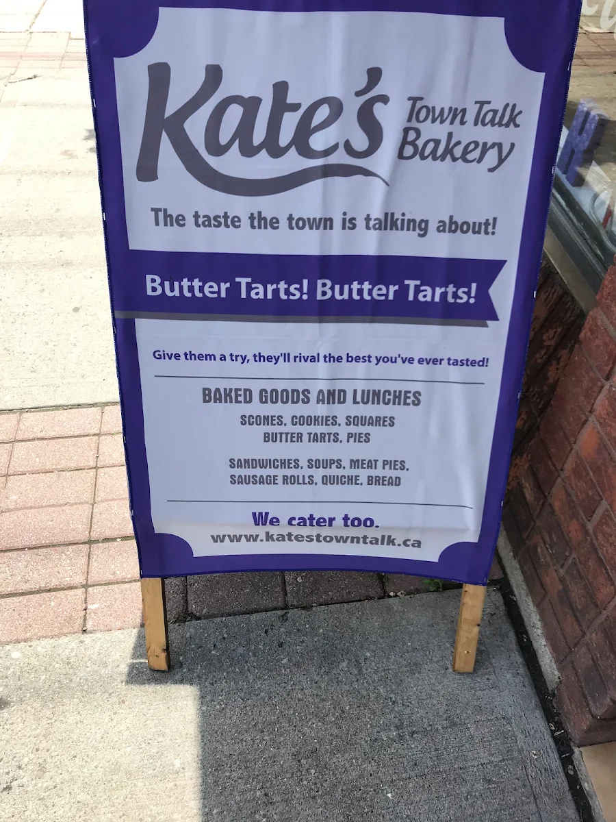Menu, Town Talk Bakery Cafe