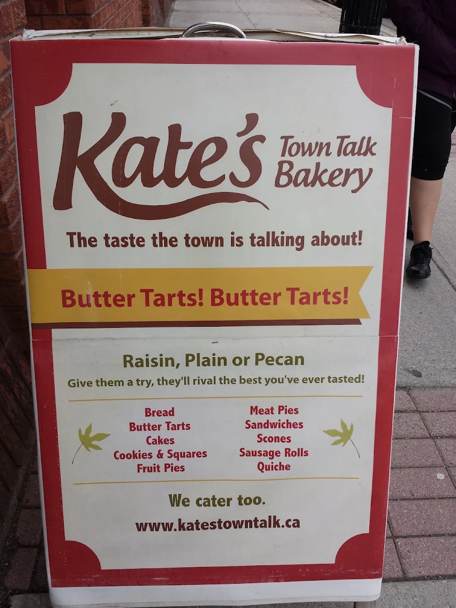 Menu, Town Talk Bakery Cafe