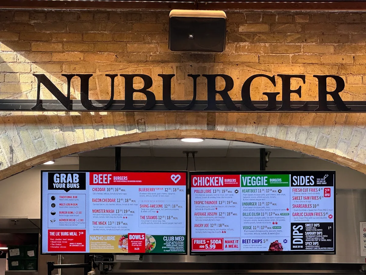 Menu, Nuburger