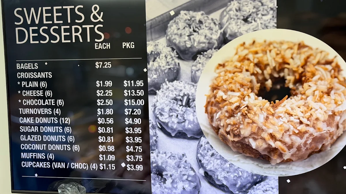 Menu, Aucoin Bakery