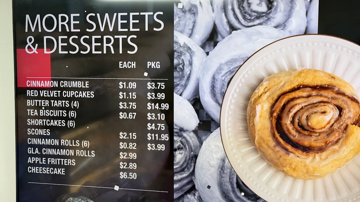 Menu, Aucoin Bakery