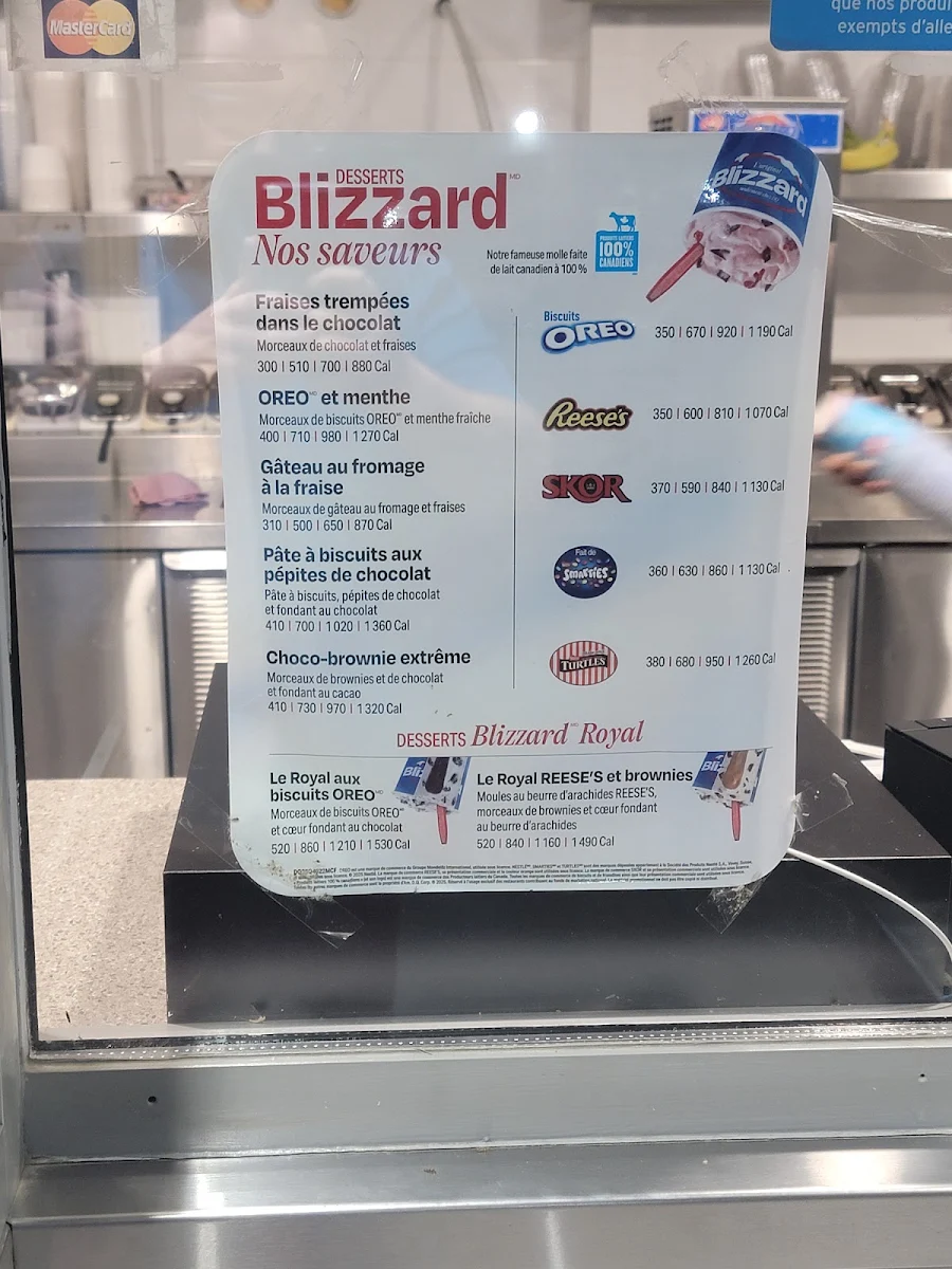 Menu, Dairy Queen (Treat)