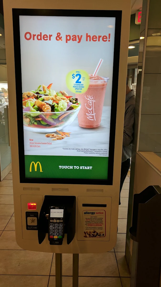 Menu, McDonald's