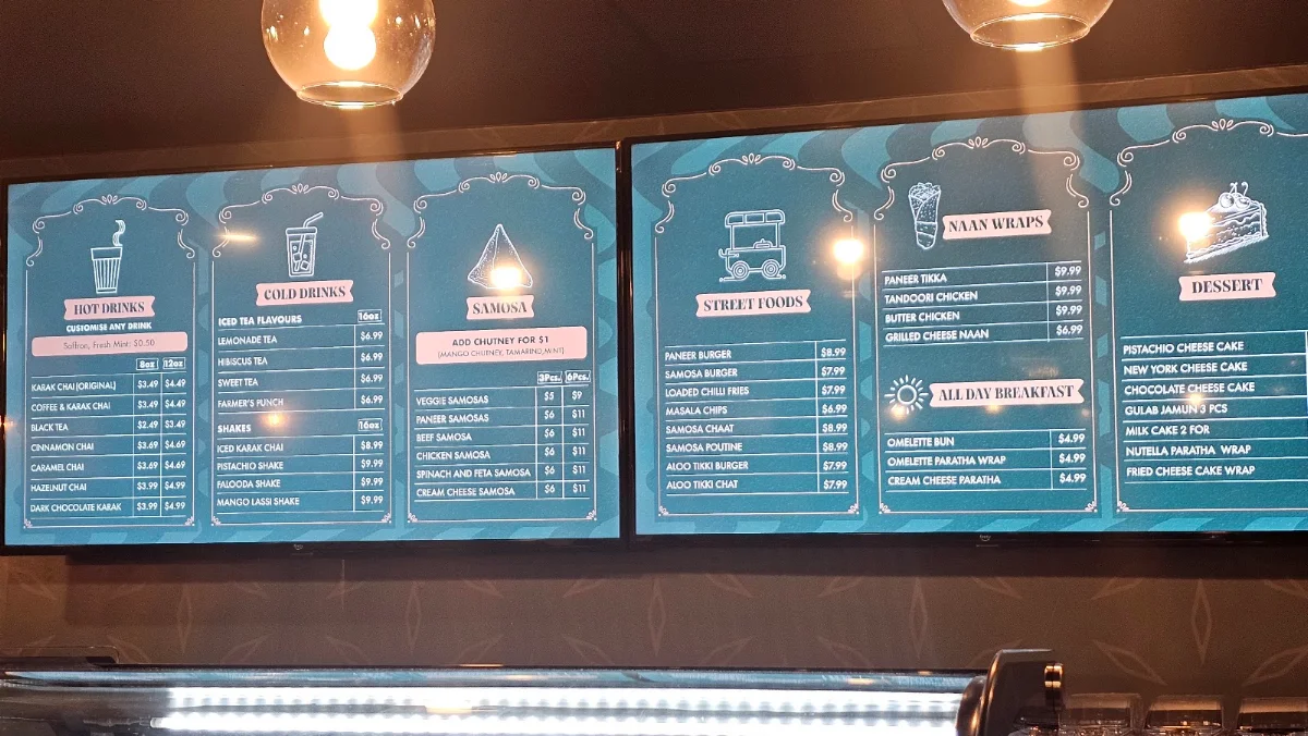 Menu, Chaii Samosa