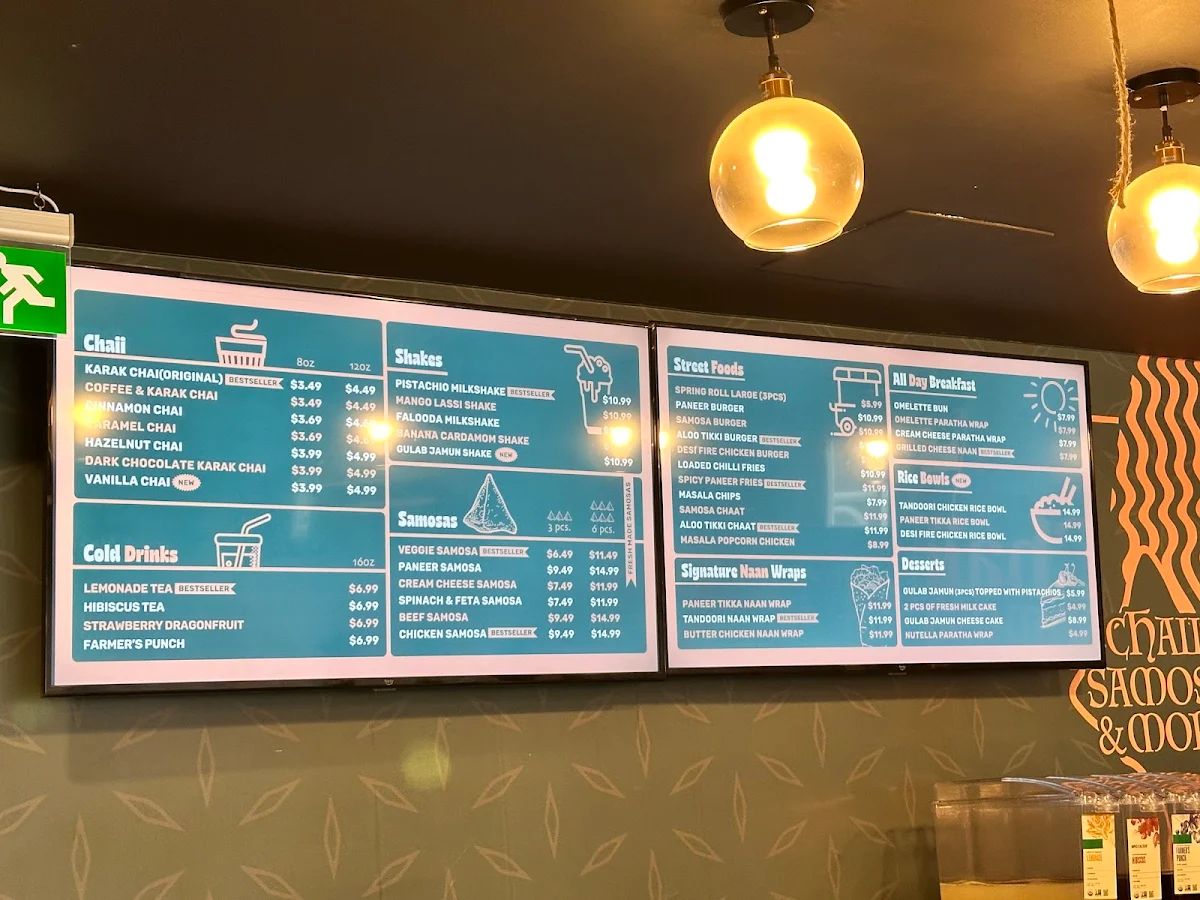 Menu, Chaii Samosa