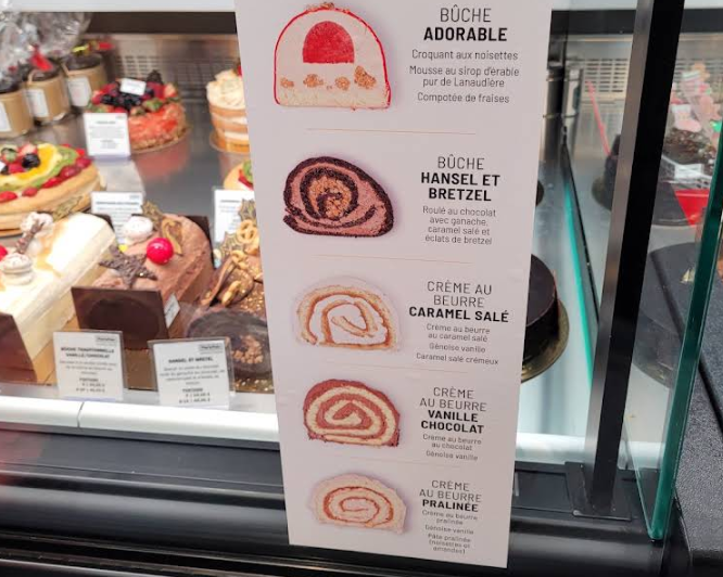 Menu, Boulangerie MariePain (Blainville)